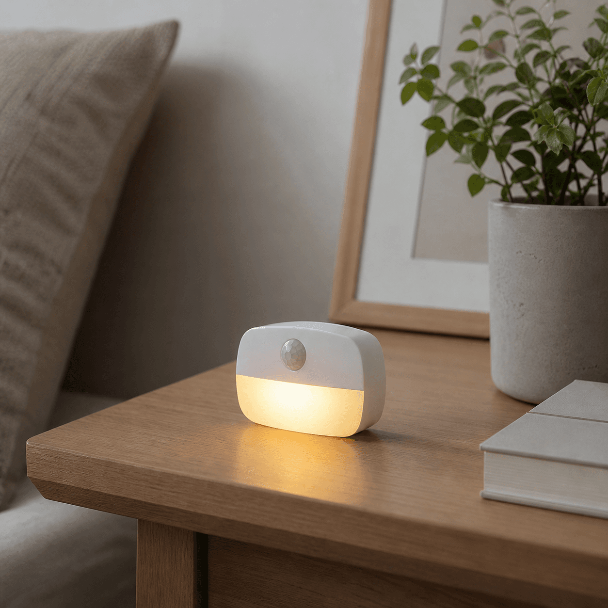 💡 Inteligentna Lampka Nocna LED z Czujnikiem Ruchu i Zmierzchu