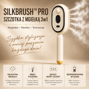 SilkBrush™ Pro – domowy rytuał dla gładkich i lśniących włosów